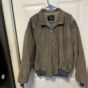 Cal Craft Men's Gray Bomber Jacket see note